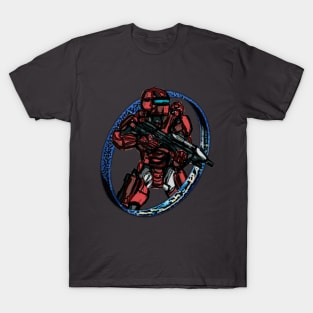 Halo Spartan Warrior, Red T-Shirt